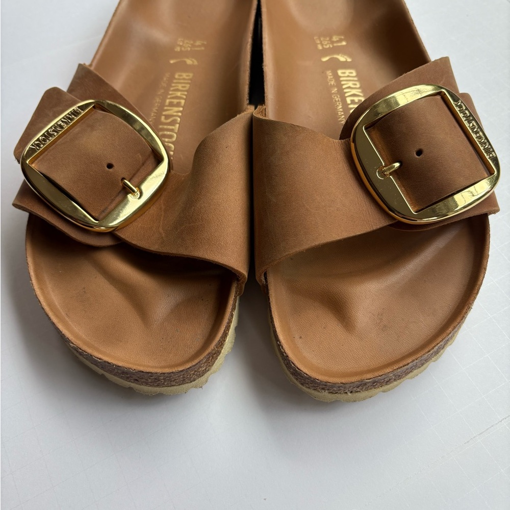 Birkenstock Madrid Big Buckle Cognac